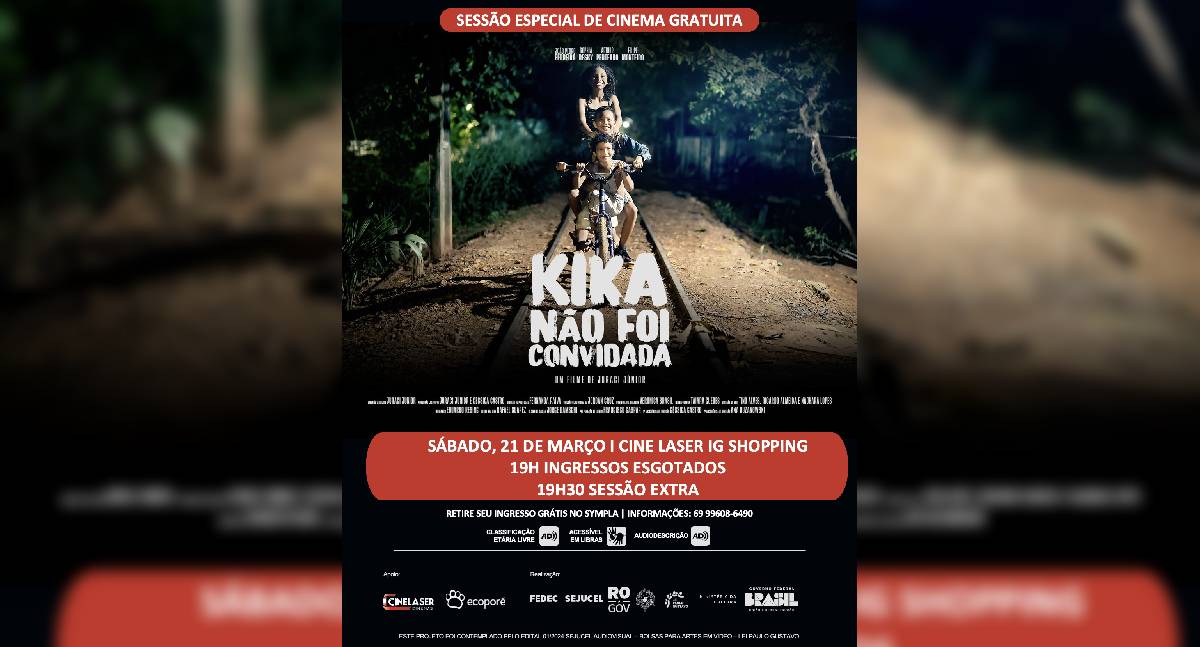 Curta “Kika Não Foi Convidada” terá sessão especial em Porto Velho
