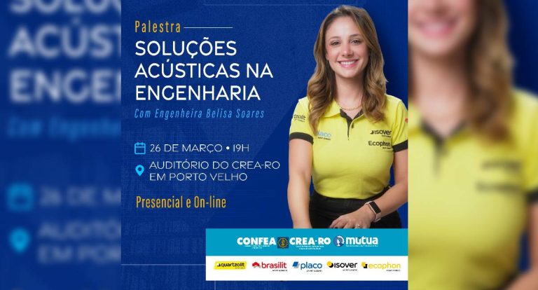 Crea-RO promove palestra sobre soluções acústicas na engenharia em Porto Velho