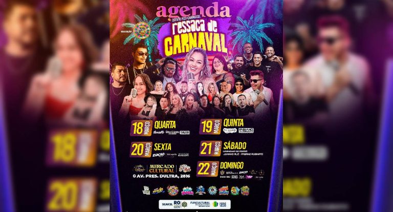 Ressaca Folia 2026 mantém clima de Carnaval no Mercado Cultural