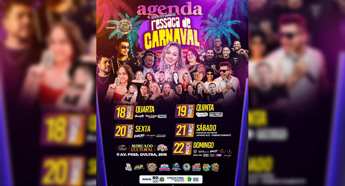 Ressaca Folia 2026 mantém clima de Carnaval no Mercado Cultural