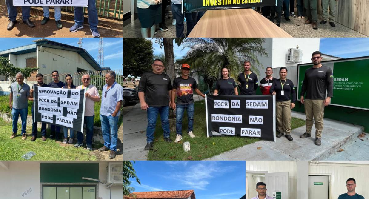 Servidores da SEDAM realizam mobilização em Rondônia por valorização e PCCR