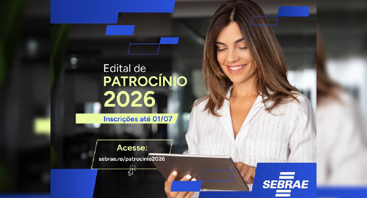 Sebrae em Rondônia abre seleção de projetos para patrocínio em 2026