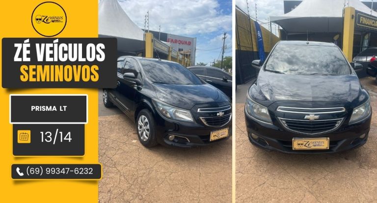 Prisma LT 2014 Manual Com Conforto e Economia na Zé Veículos