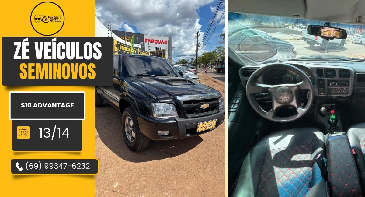 S10 Advantage 2011 Com Motor 2.4 Potente na Zé Veículos