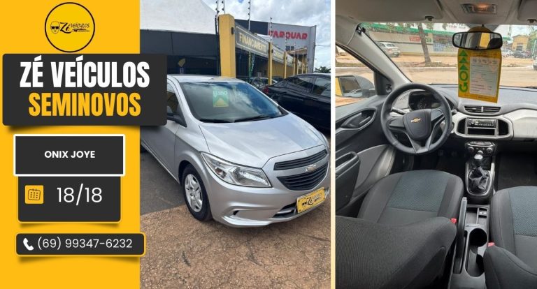 Onix Joye 2018 Com Economia e Confiabilidade na Zé Veículos