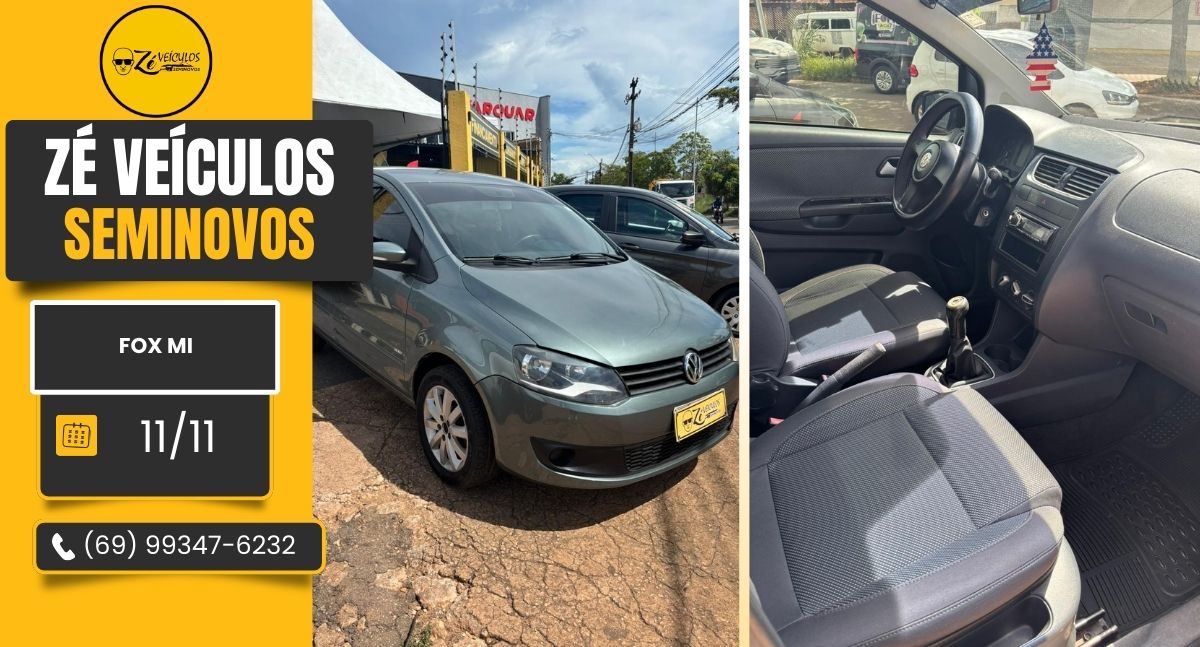 Fox MI 2011 Com Excelente Custo Benefício na Zé Veículos