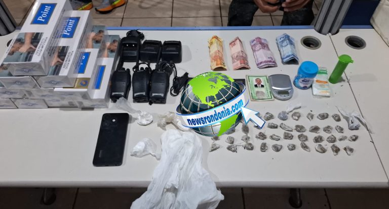 Apenado monitorado é preso com drogas e rádios HT na zona Sul