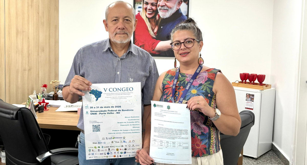 Cláudia de Jesus destina emenda para o Congresso Brasileiro de Geografia Política na Unir
