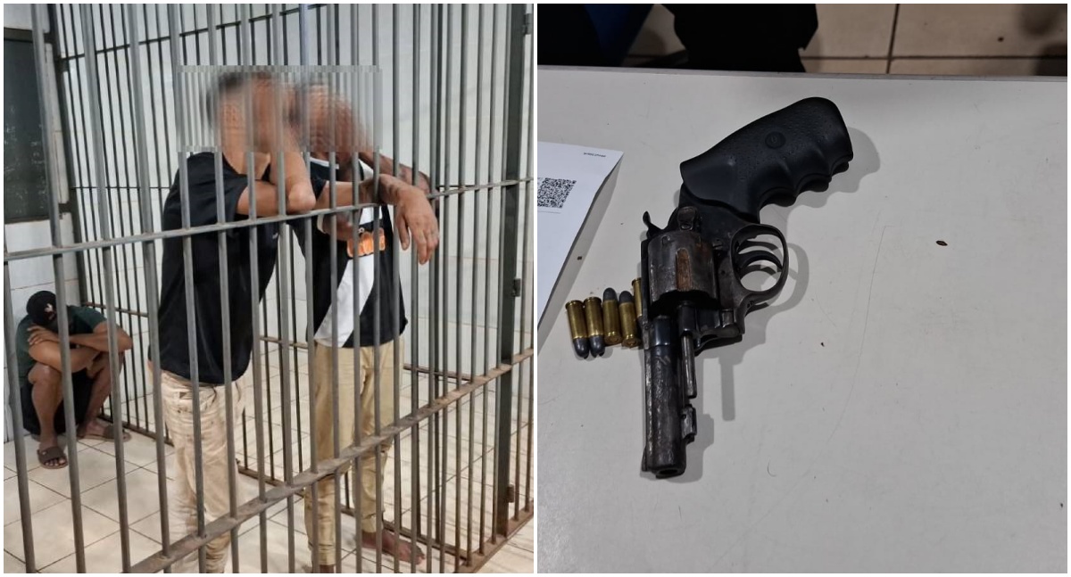 Dupla é presa com arma de fogo pela PM em Nova Mutum Paraná