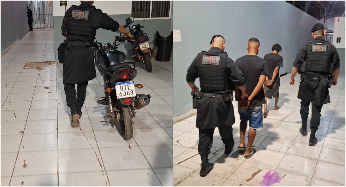 PM recupera moto furtada e prende dupla no Mariana