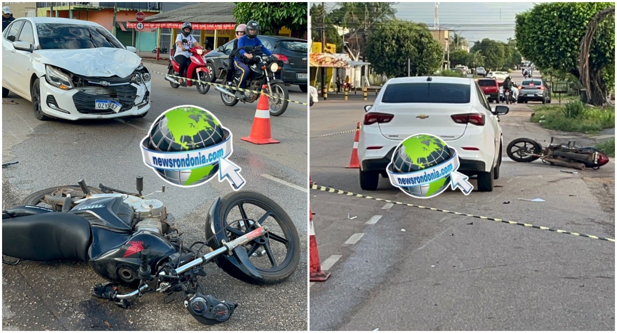 Motociclista fica em estado grave após acidente na Abunã