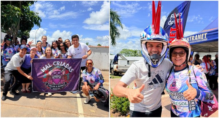 Cássio Gois participa da 10ª Trilha das Poderosas e destaca investimentos em Espigão do Oeste