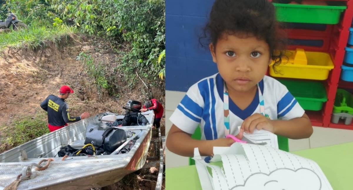 Corpo de menina que desapareceu no Rio Jaru é encontrado após dias de buscas