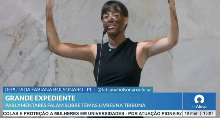 Deputada estadual faz blackface na Alesp em discurso contra Erika Hilton
