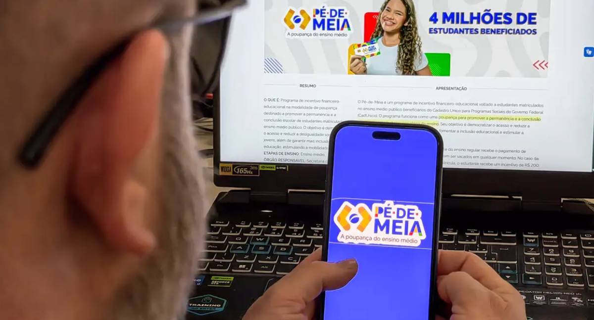 Governo paga parcelas do Pé-de-Meia para nascidos em maio e junho