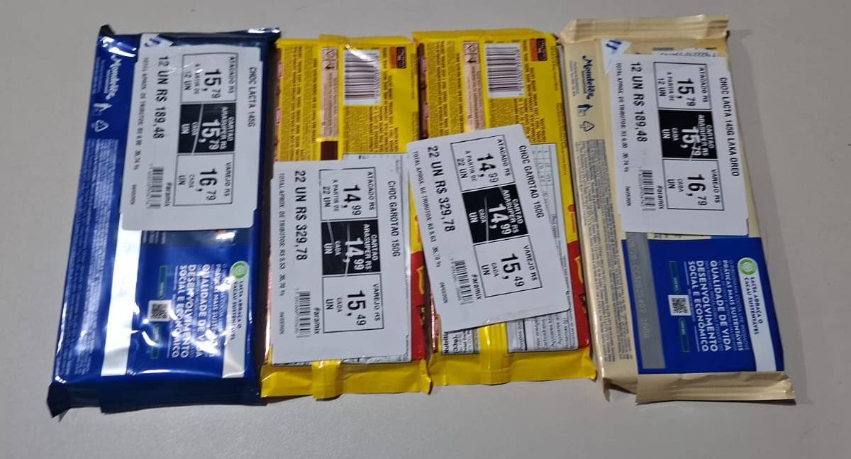 Homem de 25 anos é preso por furtar barras de chocolate em supermercado de Porto Velho