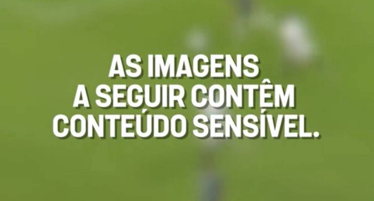 Imagem de grave lesão de jogador de futebol choca público