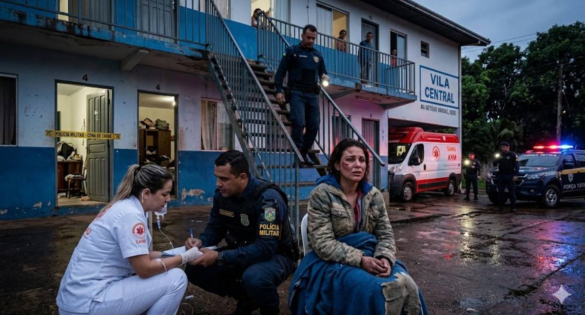 Mulher é socorrida após ser mantida em cárcere e agredida e abusada no centro