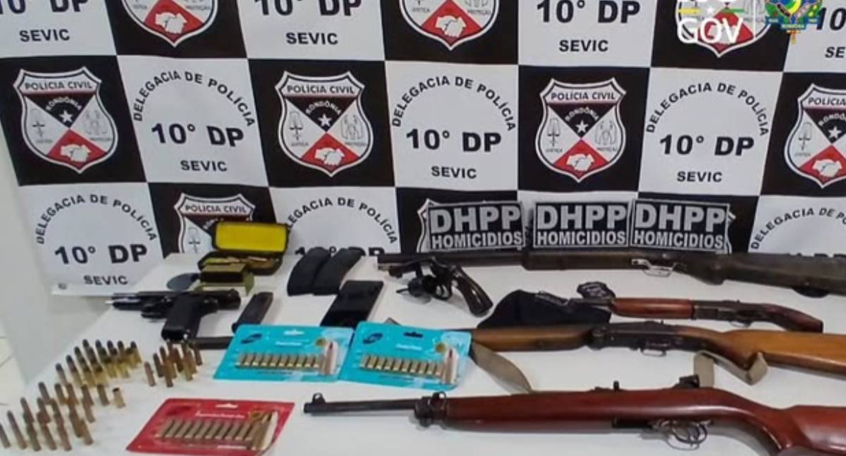 Operação "Último Disparo" prende suposto matador de aluguel e apreende arsenal em Abunã