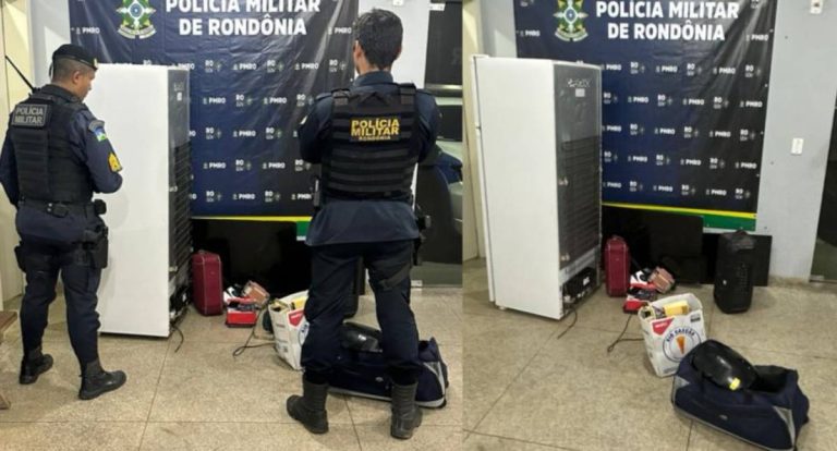 PM recupera geladeira e diversos bens furtados poucas horas após crime em RO