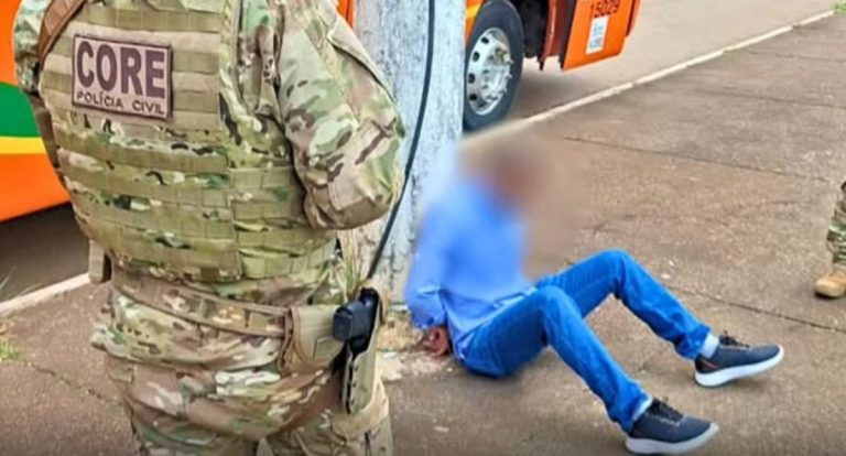 Polícia Civil de RO prende foragido em ônibus com destino a Manaus