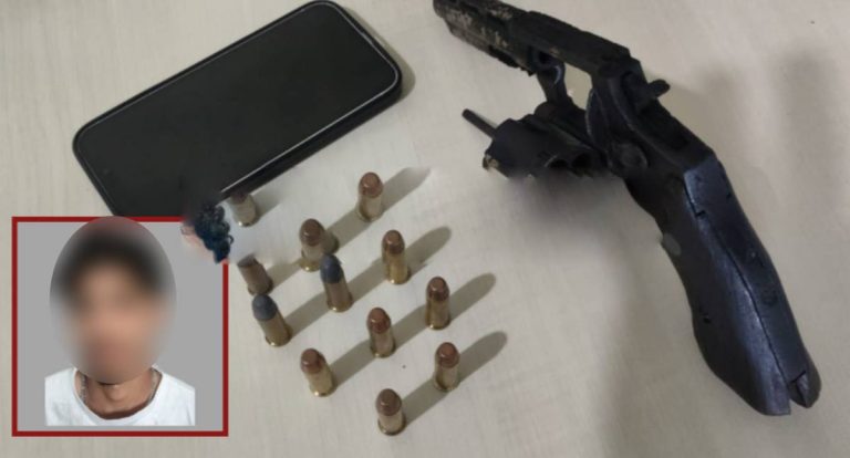 Polícia Militar apreende revólver e detém dois suspeitos em RO