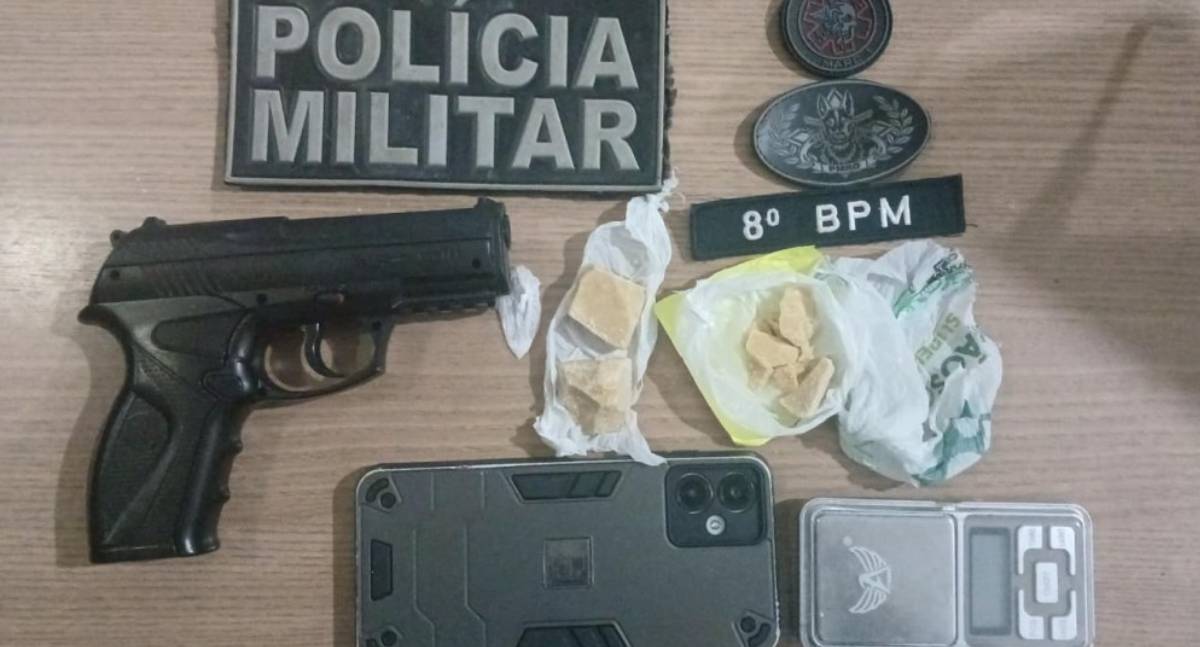 Polícia Militar prende suspeito de tráfico no Setor 07
