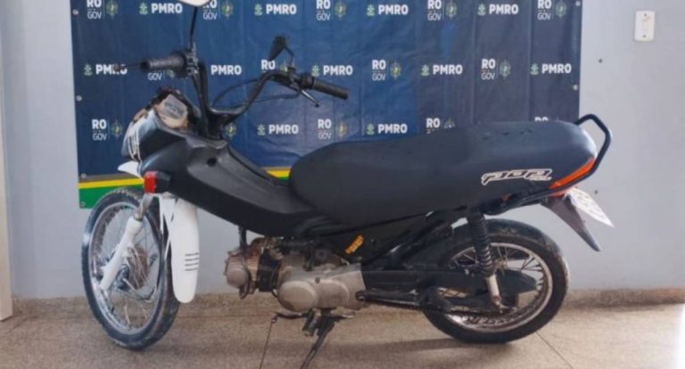 Polícia Militar recupera moto furtada e prende suspeito em RO
