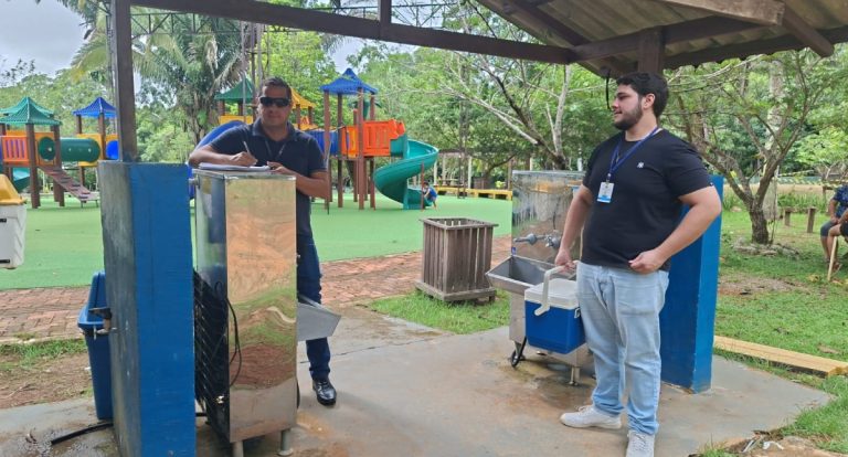 Prefeitura monitora qualidade da água no Parque Natural e Viveiro Municipal