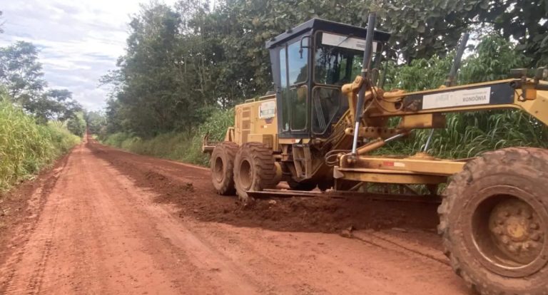 Recuperação da RO-135 garante trafegabilidade até o Porto Rolim de Moura do Guaporé