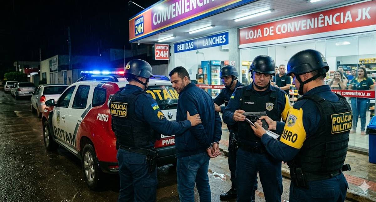 Segurança de boate é preso após exibir arma em conveniência de Porto Velho
