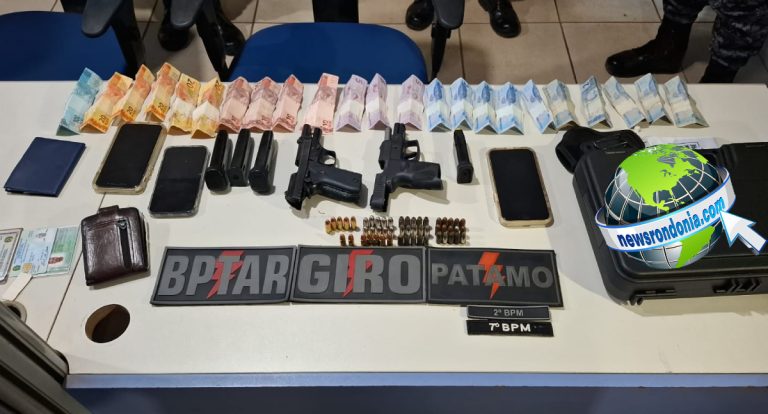 Subtenente e cb da Marinha são presos negociando pistola com membros de facção