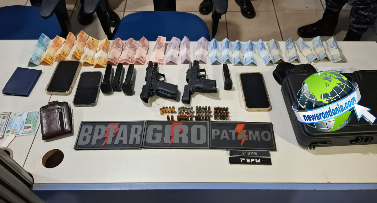 Subtenente e cb da Marinha são presos negociando pistola com membros de facção