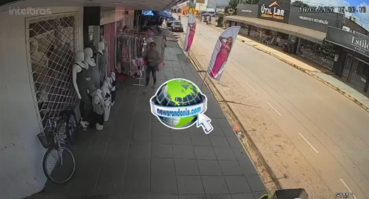 VÍDEO: Mulher é flagrada fazendo furto em loja de roupas na zona leste