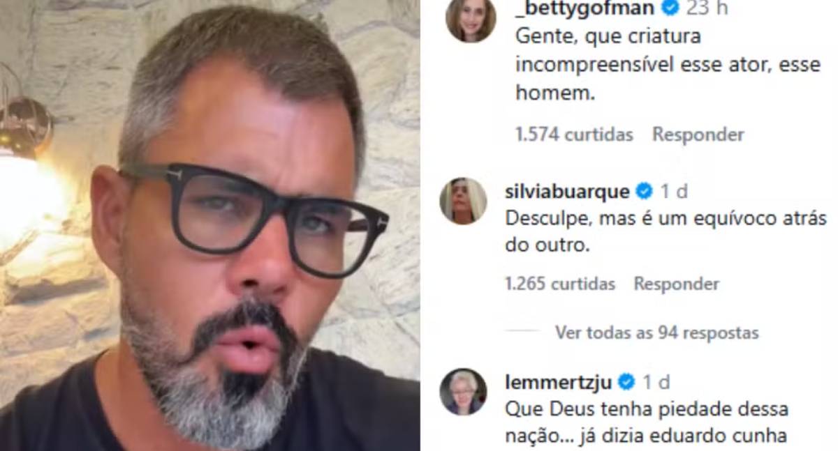 Discurso de Juliano Cazarré sobre ‘enfraquecimento masculino’ gera embate nas redes