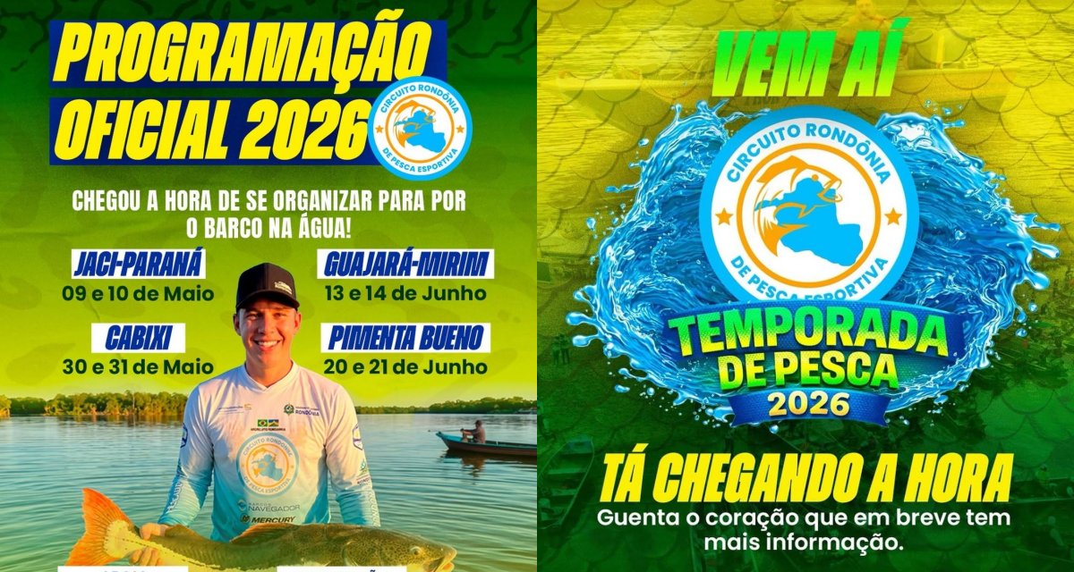 Jaci-Paraná abre temporada 2026 do Circuito Rondônia de Pesca Esportiva