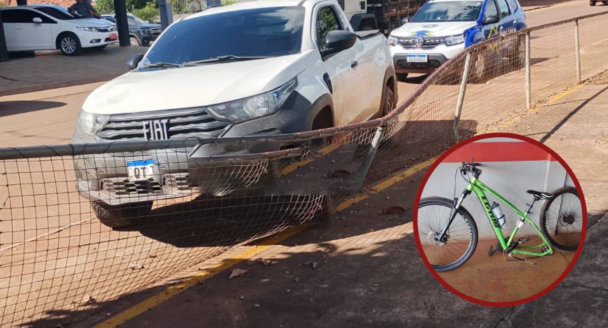 Acidente entre carro e bicicleta deixa ferida em Rolim