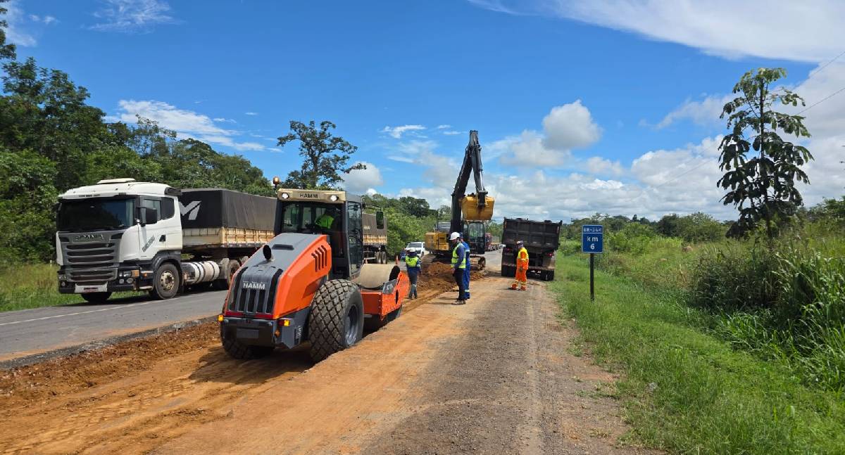 Nova 364 avança obras no contorno de Ji-Paraná