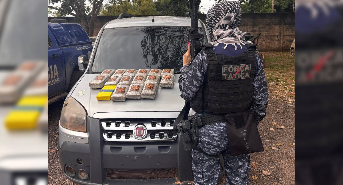 PM apreende drogas após travessia ilegal na fronteira