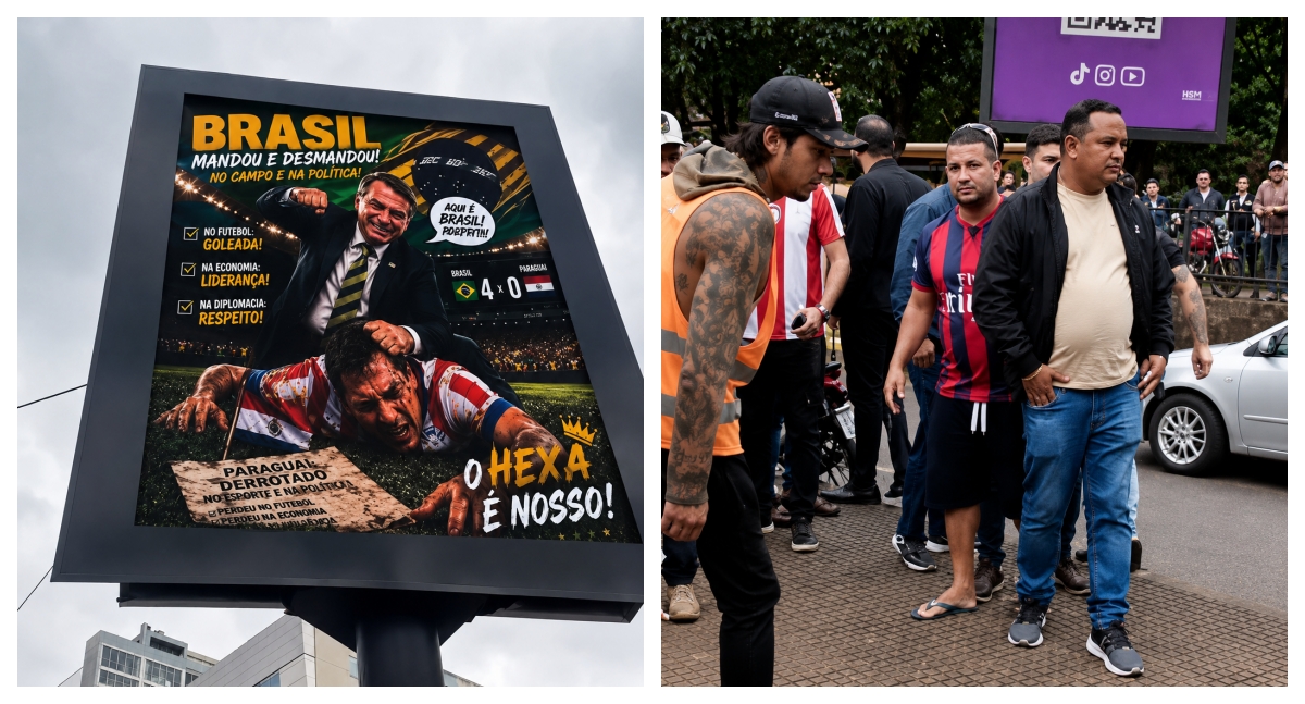 Cartazes com a imagem de Jair Bolsonaro causam indignação em Ciudad del Este