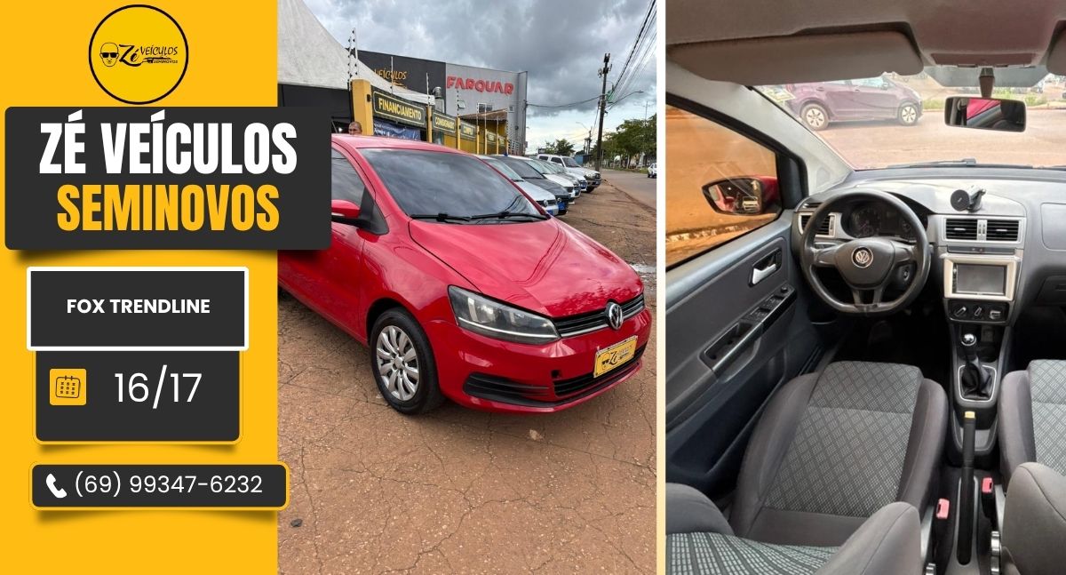 Volkswagen Fox Trendline 2017 Econômico E Espaçoso na Zé Veículos
