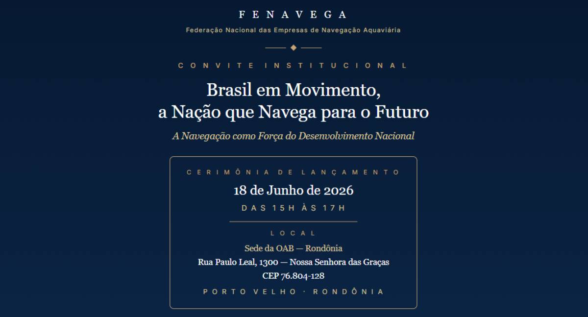 Fenavega lança projeto de eficiência para navegação em Rondônia
