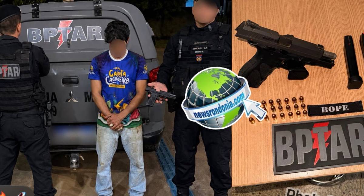 Homem é preso por porte ilegal de arma em Machadinho
