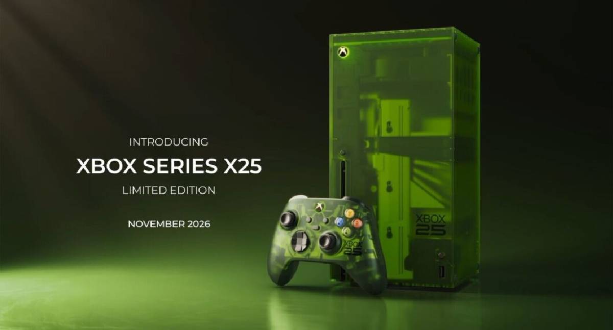 Xbox Series X25 ganha edição especial verde translúcido