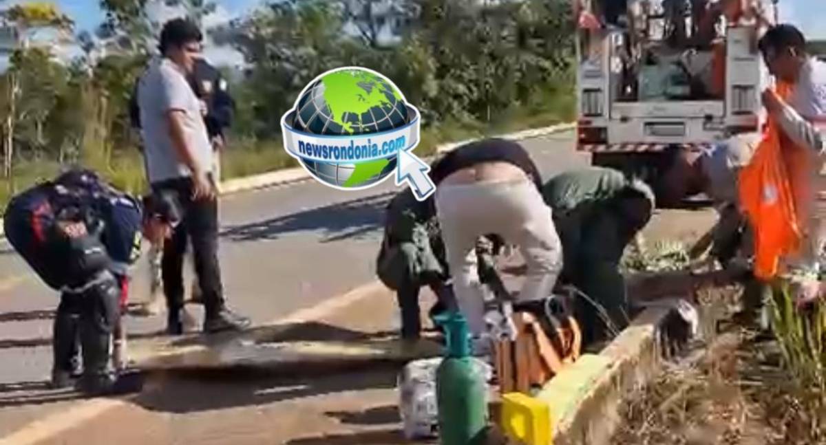 Funcionário da Energisa é socorrido de helicóptero após acidente na BR-319