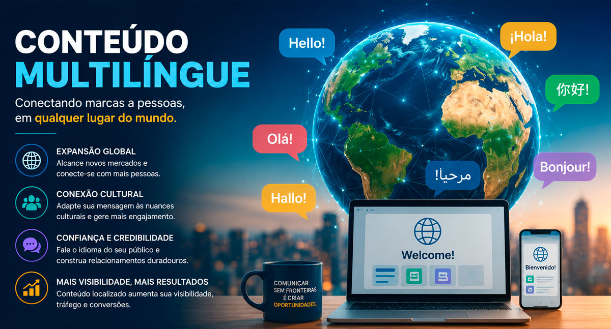 A Importância do conteúdo multilíngue na competitividade global