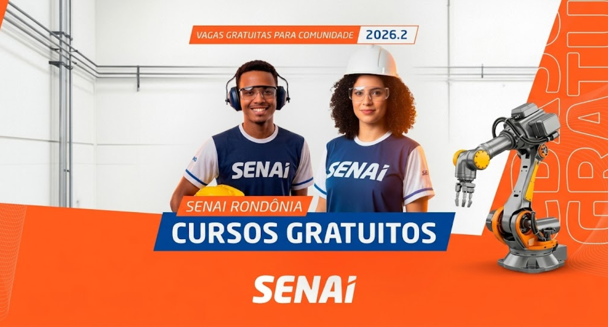 SENAI-RO abre inscrições de cursos gratuitos para a comunidade