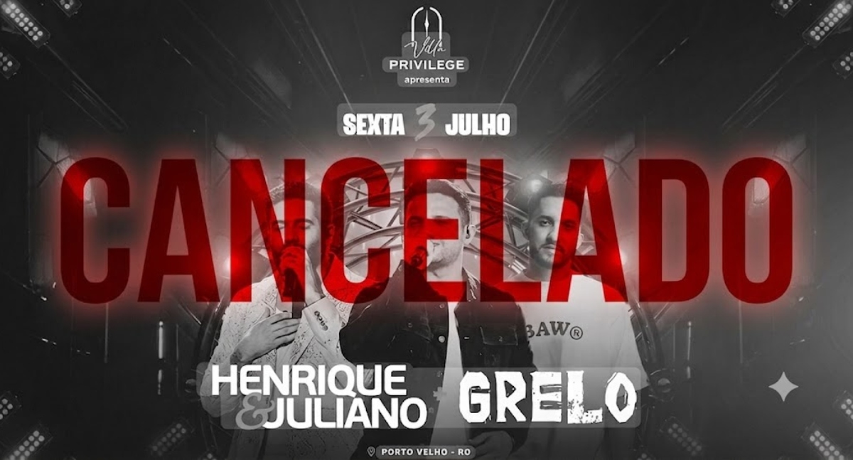 Show de Henrique e Juliano em Porto Velho é cancelado após cirurgia do cantor