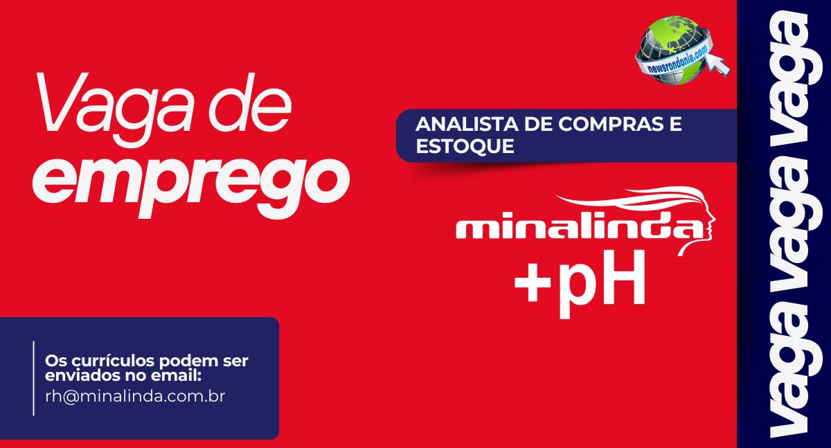 Vaga de Emprego | Analista de Compras e Estoque – Água Mineral Minalinda