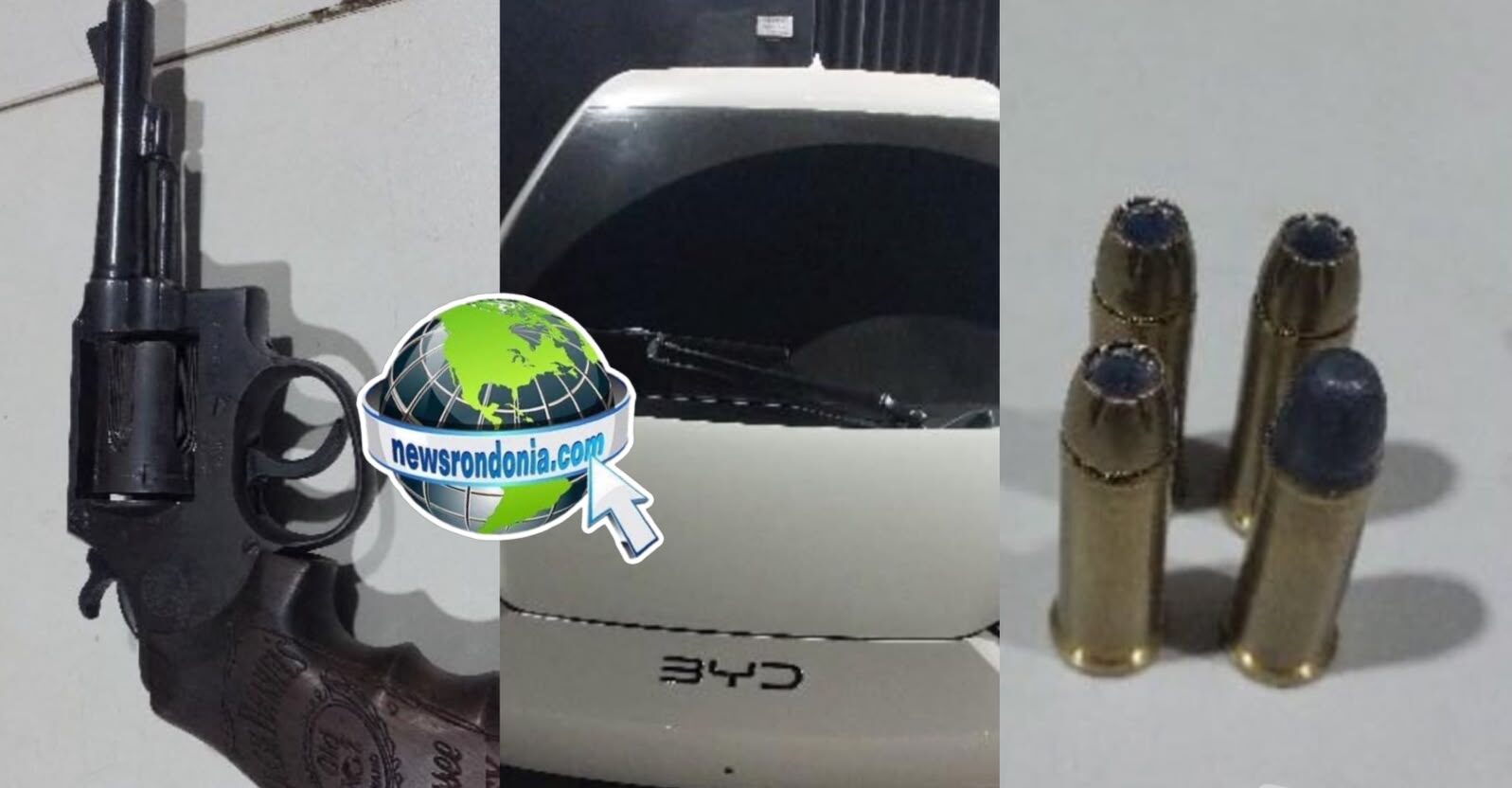 Trio é preso com arma após perseguição policial em Porto Velho